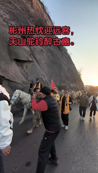 天山骆驼队,彬州欢迎你!