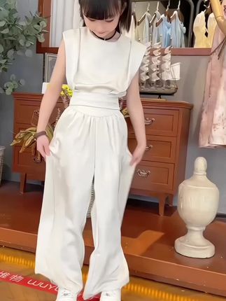 #女童两件套 #高品质童装 #休闲套装 #夏季新款 #时尚两件套