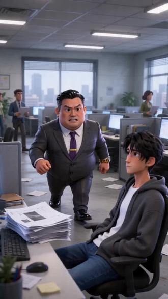 霸道女总裁爱上做臭美工的我#ai漫剧 #原创漫剧 #美工 #设计师 #热播漫剧