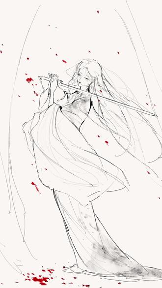 30分钟古风动态速写#线稿#画画