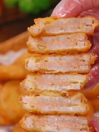 #热门 我女儿特别喜欢吃炸藕盒,自己在家做太麻烦,既不酥脆还不入味。于是我找到了天海藏家的这个藕盒半成品,炸出来又酥又脆,好吃又方便,赶紧给家人安排上吧! #美食推荐 #香酥藕盒 #超好吃 #舌尖美味