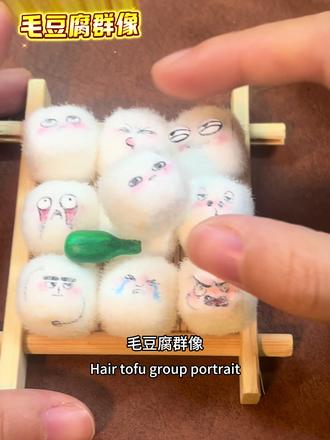 毛豆腐群像 被吃掉前的终极幻想#一般人不告诉他 #手工制作 #奇怪 #手工diy #毛豆腐