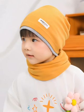 儿童秋冬季户外防风堆堆套头帽,纯棉亲肤帽子,双层保暖高弹舒适#好物推荐🔥