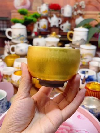 鎏金建盏#茶生活 #茶友 #茶杯 #建盏