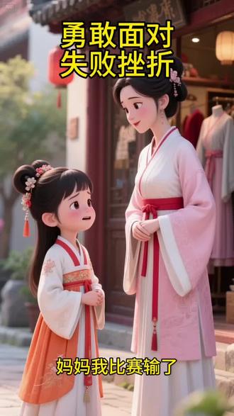 勇敢面对失败与挫折#亲子互动 #育儿分享 #亲子 #古风育儿
