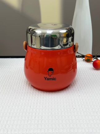 雅米奇新款保温饭盒来了,保温保鲜12小时,盖子能当做饭碗,不撒汤不漏水送餐具保温袋#保温桶 #带饭上班 #保温饭盒