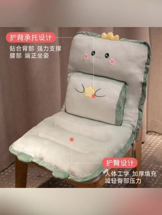 #黄子韬 椅子坐垫屁垫护腰靠垫靠背一体坐垫办公室久坐学生宿舍椅子垫冬季#种草 #分享 #爱了爱了 #好物分享