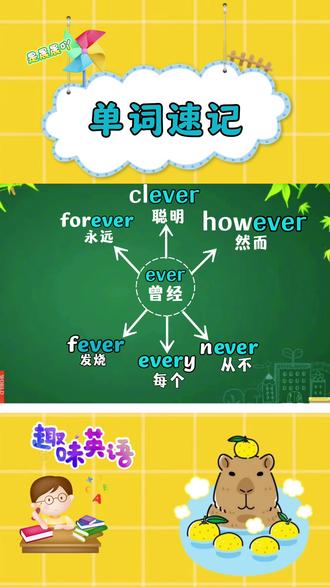 用#思维导图速记法 记忆小学必背的1000+单词,一点也不难,通过一个词根加上不同的前缀后缀,同时记忆多个形近单词#速记单词#小学英语#小学英语单词#单词拆分记忆