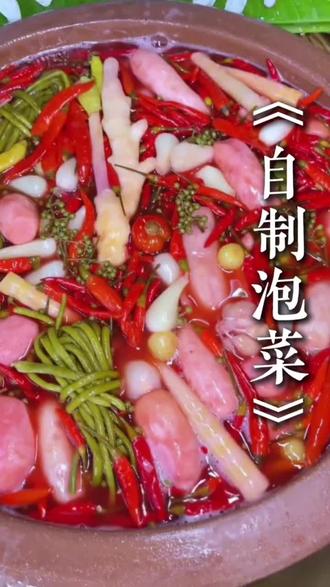 老祖带你三秒手搓自制泡菜#美食教程 #美食制作分享 #凉拌菜 #抖音美食创作者 #泡菜