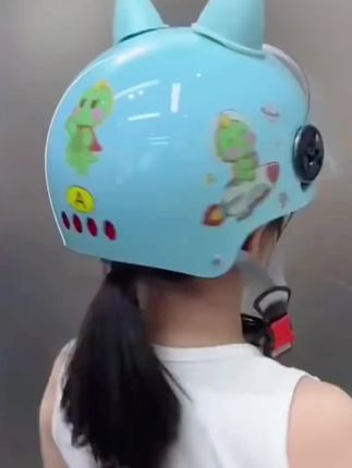 国标3C认证幼儿园小学生夏季儿童头盔电动车防晒亲子摔不烂#电动车头盔 #防晒头盔 #3c头盔 #学生头盔 #头盔