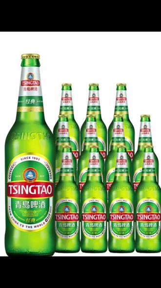 青岛啤酒经典600ml*12瓶 升级大瓶装