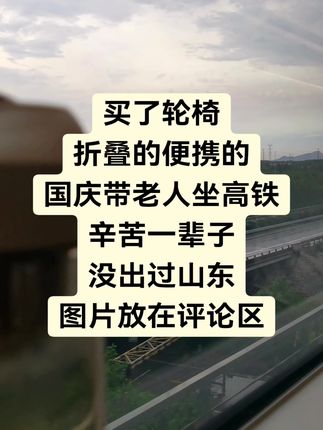 #国庆假期被安排明白了 #高铁 #轮椅