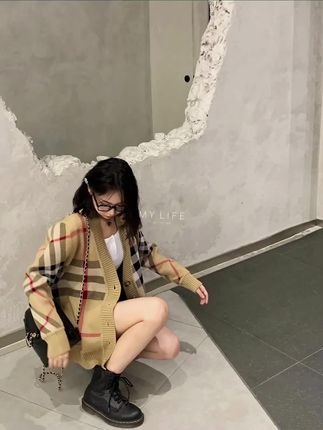 秋冬款博柏利开衫~#博柏利