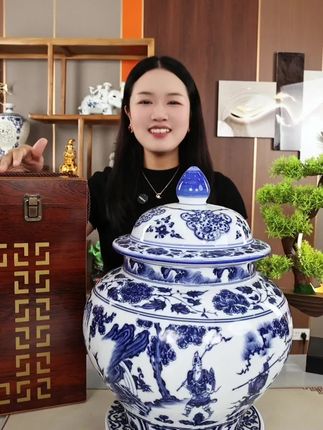 53度约10斤装杏花村白酒 青花将军罐酒#白酒 #将军罐 #过节送礼 #礼品酒 #节日送礼