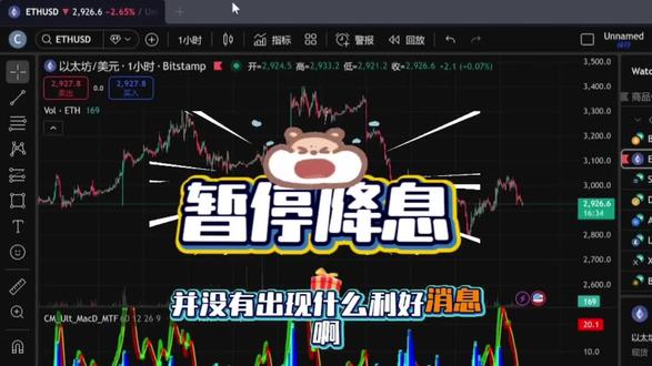 美联储暂停降息,黄金再冲高,币圈的春天在哪里#大饼二饼 你的仓位还在吗?