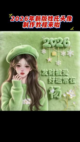 抖音搜索🔍神图定制-输入口令《3746》即可制作#微信姓氏头像#新版姓氏头像制作#欢迎制作#教程来啦