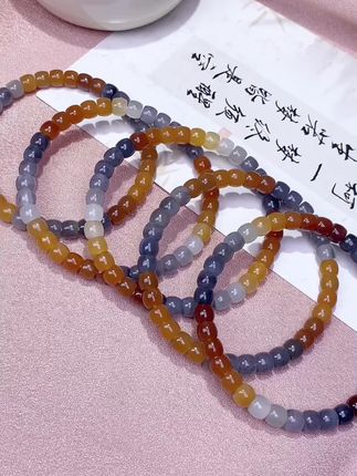 #敦煌风 #楼兰 #和田玉 #多宝手串 #老型珠