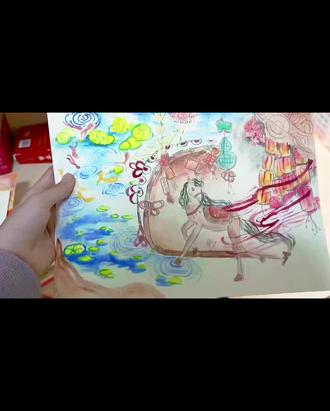 #创作者中心 #创作灵感 #纯手工绘画 #随手画 #日常瞎画 马年怎么能没有马年手抄报呢?