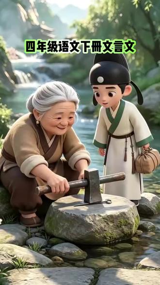 四年级语文下册文言文《铁杵成针》课文朗读#四年级#四年级语文#成语故事#文言文 #国学启蒙 #语文启蒙