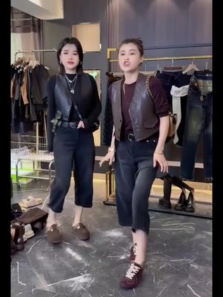 #早秋新款 #大码女装 #高腰牛仔裤 #八分直筒裤 #宽松显瘦