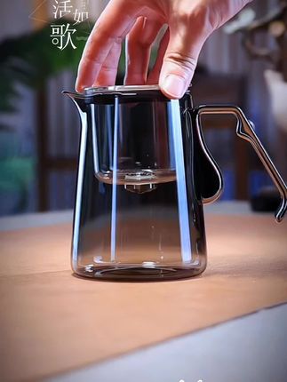 飘逸杯泡茶壶一键茶水分离无杆磁吸玻璃泡茶具高端办公泡茶杯家用#泡茶壶 #泡茶杯 #茶水分离杯#茶壶#飘逸杯泡茶壶