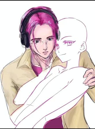 此号复活,发个和@嘎仒的雷霆合绘… #丹尼尔 #辛巴巴巴鲁比拉 #绘画过程 #抽象