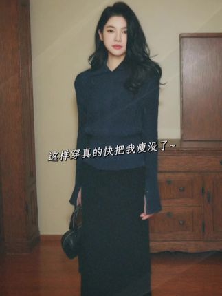 #气质穿搭 #早秋穿搭三分钟出门不是梦 #秋天变时髦就从韩系穿搭开始 #针织毛衣 #高级感穿搭