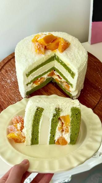 一个属于夏天的蛋糕🌿斑斓芒果椰奶蛋糕🍰
#斑斓 #椰奶 #椰子 #芒果 #跟着抖音做美食