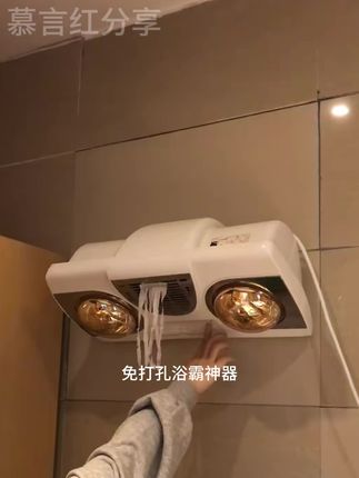 源头厂家 灯暖风暖一体机壁挂浴室浴霸取暖器免打孔暖风机#好物推荐🔥