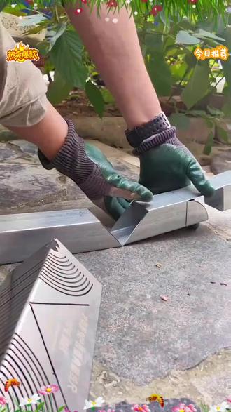 #【尺+笔省心装】方钢折90圆弧角画线尺不锈钢圆角方桌悬浮床圆尺#看过来 #好物推荐分享