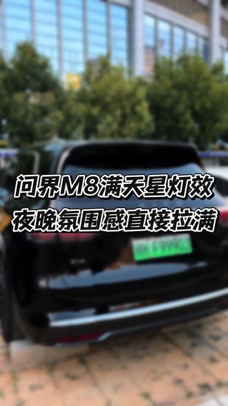 问界M8满天星灯效,你有吗?夜晚氛围感直接拉满。#每天一个用车知识 #问界 #问界M8 #鸿蒙智行 #还有这种操作