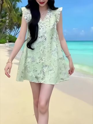出游穿这套衣服真的是减龄又好看百搭显瘦,不管你是出门旅游还是拍照都非常出片#这也太好看了 #减龄气质 #显瘦穿搭 #减龄气质 #夏日穿搭