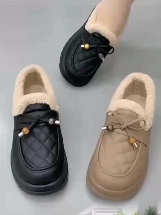 雪地靴女鞋冬季新款老北京棉鞋加绒加厚毛毛鞋保暖防滑舒适妈妈鞋