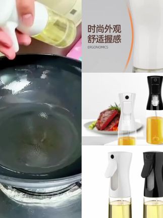 雾化喷洒,省油同时还不漏油,喷几下可以炒一道菜 #油壶 #喷壶 #厨房好物
