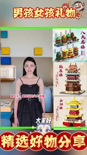八大名楼黄鹤楼岳阳楼拼插积木益智玩具男孩女孩礼物益智拼插玩具#地产人必看 #琨哥家庭教育金句 #六一儿童节诗朗诵视频 #入户房产