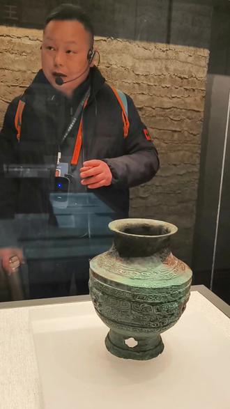 藏在河南博物院的青铜重器,兽面青铜罍,真的越看越震撼#青铜器 #河南博物院 #河南美好推荐官 #河南dou知道 #河南