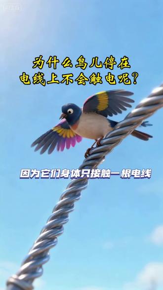 为什么鸟儿停在电线上不会触电呢? #热门 #知识科普 #涨知识 #知识分享 #科普 @古诗词新说