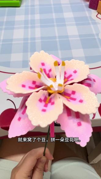 520来拼花! #大方展示你的手工diy #手工情绪价值 #自己捏的花🌸 #拼豆 #拼豆立体花