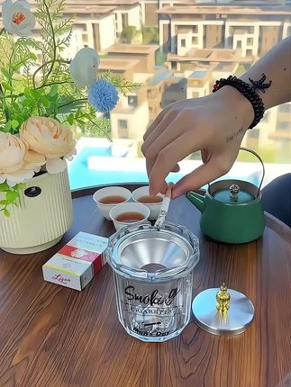 #烟灰缸 #防飞灰烟灰缸 #漏斗式烟灰缸 #美观实用 #超便宜超划算 @DOU+上热门