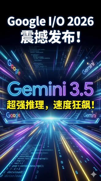 Google I/O 2026发布Gemini 3.5大模型 #谷歌 #gemini3.5