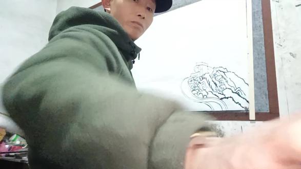 画一幅万里长城雄天下。