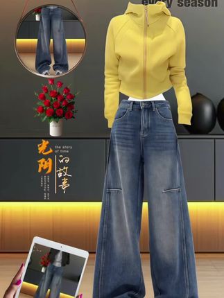 一穿就被追问800遍的美式时尚气质直筒裤来啦!#面料柔软舒适 #谁穿谁好看 #牛仔裤 #休闲减龄穿搭 #时尚百搭@抖加🔥上热门🔥dou+🔥热点宝