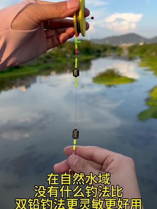 在自然水域比任何钓法都好用的双铅钓法!你用过吗#钓鱼人 #双铅钓法 #双铅线组 #双铅短子线钓法 #钓鱼的乐趣只有钓鱼人懂