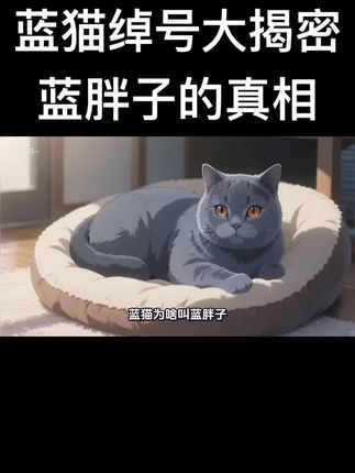 英短蓝猫为何被叫蓝胖子,蓝猫绰号大揭密 #英短蓝猫 #猫咪冷知识 #蓝胖子 #猫咪 #猫肥家润