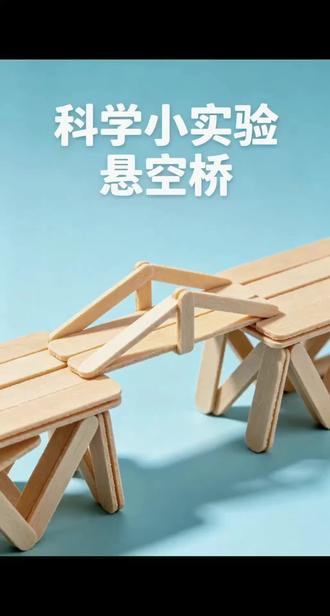 #科学小实验#筷子搭桥#专注力练习 #小学科学