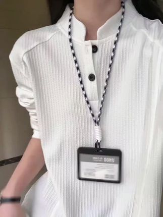 肌理感亨利领长袖T恤男早秋穿搭流行风格美式无帽卫衣内搭打底衫#长袖T恤#打底衫