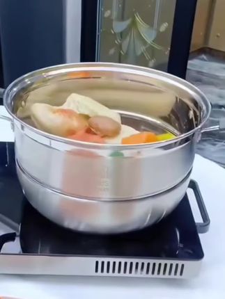 家里一直用的316不锈钢蒸锅!大容量多层设计!做三菜一汤安心健康卫生!#蒸锅 #蒸锅推荐 #不锈钢厨具 @#厨房好物 @DOU+小助手 @DOU+好生意