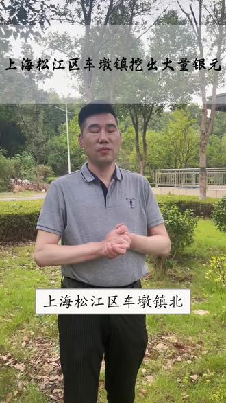 上海松江区车墩镇挖出大量银元