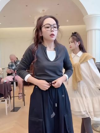 工装裤-侧边口袋松紧腰系带宽松休闲裤#显瘦穿搭 #高级感穿搭 #潮流穿搭 #宽松版型 #大码女装
