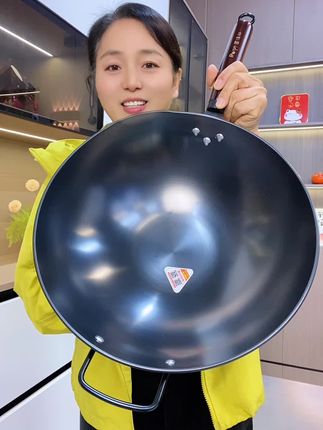 #铁锅 #老式铁锅 #厨房好物 #无涂层不粘锅 #超便宜超划算